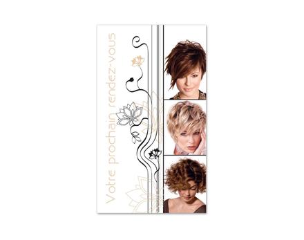 carte cartes de rendez-vous rendez vous K789F coiffeur salon de coiffure