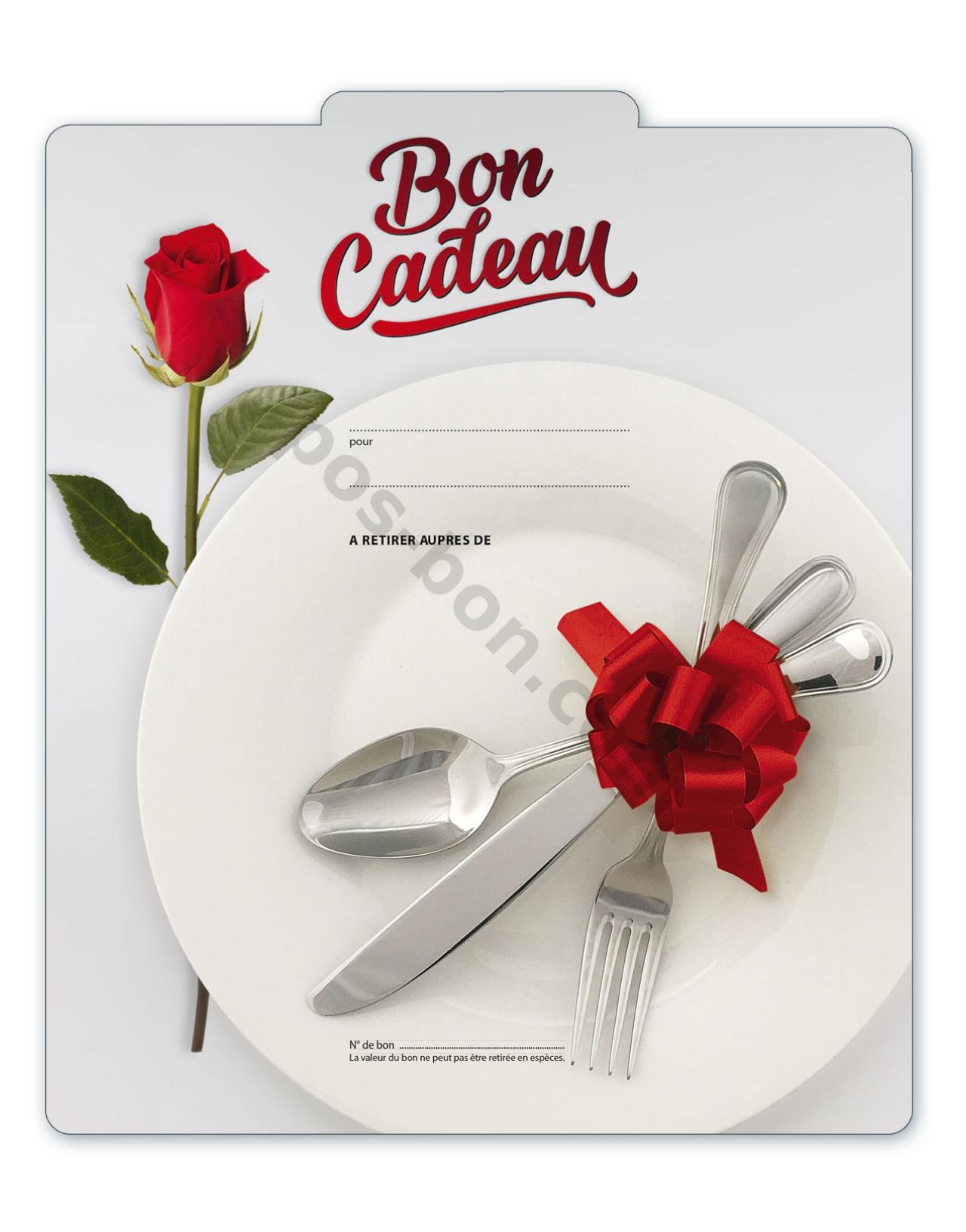 POS BON 25 Bons Cadeaux à Remplir - Formulaires Imprimés Bouchers Charcuterie M1225F