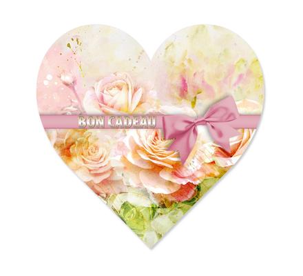 bons cadeaux en forme de coeur cartes cadeaux coupons pos BL454F pour entreprises fête des mères