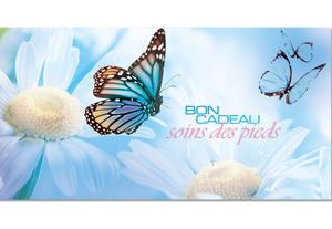 bon cadeau à plier bons cadeaux pliables multicolore cartes cadeaux coupons FU203F institut de pédicure pédicurage podologie soins ésthétiques des pieds