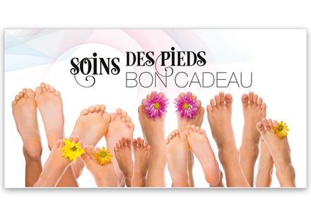 bon cadeau à plier bons cadeaux pliables multicolore cartes cadeaux coupons FU220F institut de pédicure pédicurage podologie soins ésthétiques des pieds