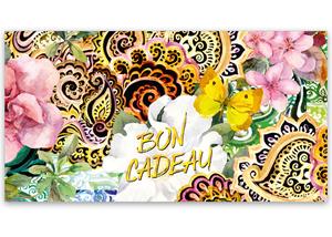 bon cadeau à plier bons cadeaux pliables multicolore cartes cadeaux coupons FA264F mode féminine boutique atelier de couture tailleur