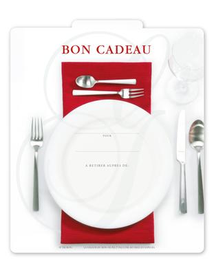 Bon-cadeau MC | restaurant gastronomie bistro: Face intérieure ouverte