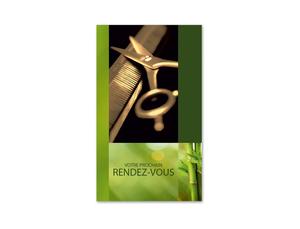 carte cartes de rendez-vous rendez vous K799F coiffeur salon de coiffure