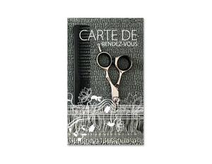 carte cartes de rendez-vous rendez vous K7701F coiffeur salon de coiffure