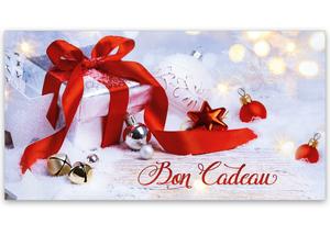 bon cadeau pour Noël chèque-cadeaux coupons avec motif de Noël