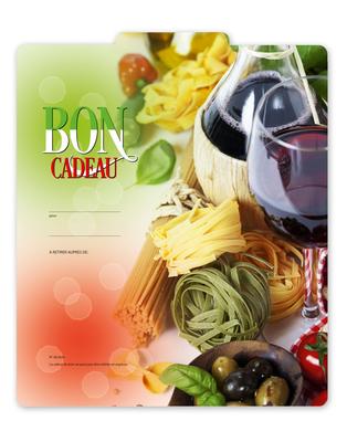 Bon-cadeau MC | restaurants italiens: Face intérieure ouverte