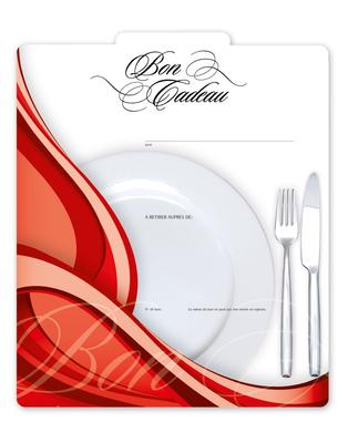 Bon-cadeau MC | établissement de restauration: Face intérieure ouverte