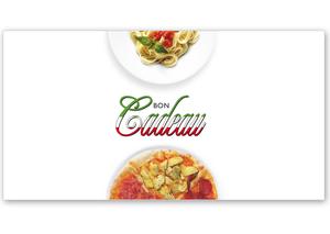bon cadeau à plier bons cadeaux pliables multicolore cartes cadeaux coupons G204F restaurants italiens pizzeria