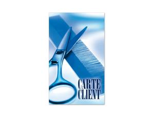 carte de client cartes clients fidélisation des clients fidélité système de rabais des remises K577F coiffeur salon de coiffure