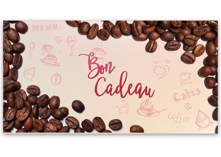 bon cadeau à plier bons cadeaux pliables multicolore cartes cadeaux coupons G2018F café salon de thé