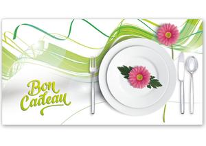 bon cadeau à plier bons cadeaux pliables multicolore cartes cadeaux coupons G2008F restaurant auberge gastronomie gastronomique bistro bistrot