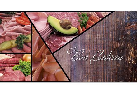 bon cadeau à plier bons cadeaux pliables multicolore cartes cadeaux coupons M237F boucherie charcuterie