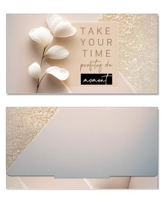 Bon-cadeau MC | "Take your time": Face extérieure fermée