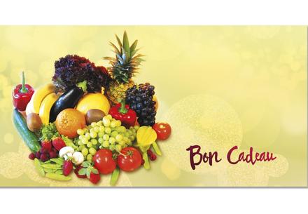 bon cadeau à plier bons cadeaux pliables multicolore cartes cadeaux coupons OG202F fruits et légumes