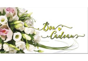 bon cadeau à plier bons cadeaux pliables multicolore cartes cadeaux coupons BL252F fleur fleurs fleuriste