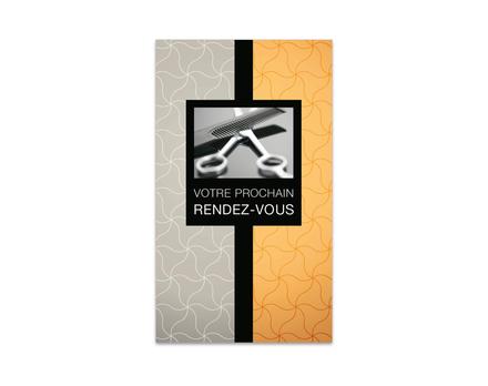 carte cartes de rendez-vous rendez vous K752F coiffeur salon de coiffure