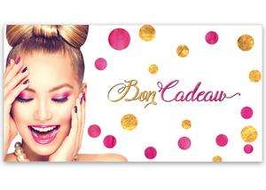 bon cadeau à plier bons cadeaux pliables multicolore cartes cadeaux coupons KS271F institut salon de beauté ésthétique atelier de manucure d‘ongles design des ongles