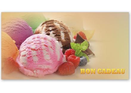 bon cadeau à plier bons cadeaux pliables multicolore cartes cadeaux coupons G2017F glacier café