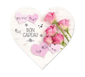bons cadeaux en forme de coeur cartes cadeaux coupons pos U453F fête des mères 14 février La Saint Valentin
