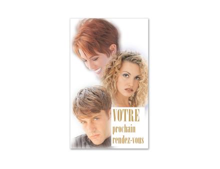 carte cartes de rendez-vous rendez vous K773F coiffeur salon de coiffure