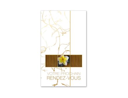 carte cartes de rendez-vous rendez vous MA792F massage bien-être spa esthétique naturopathie kinésithérapie physiothérapie