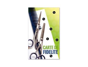 carte de client cartes clients fidélisation des clients fidélité système de rabais des remises K513F coiffeur salon de coiffure