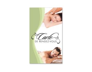 Carte de rendez-vous / massage kinésithérapie