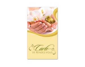 Cartes de rendez-vous pour les salons d'ongles