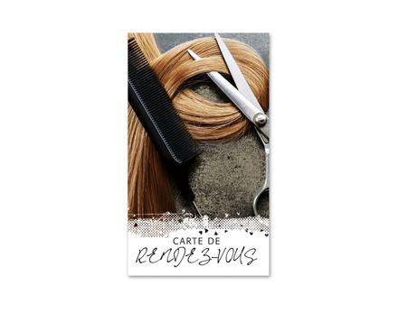 carte cartes de rendez-vous rendez vous K7714F coiffeur salon de coiffure